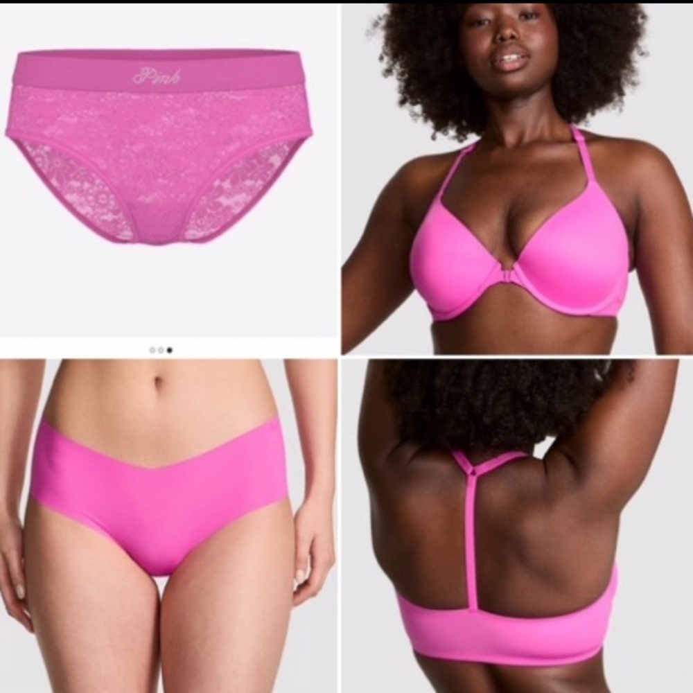 Victoria’s Secret pink gossip bra/panties